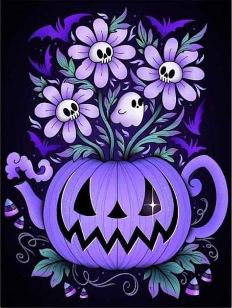 Amazon Ricuved Diamond Art Halloween Pumpkin Diamond Art Kits For