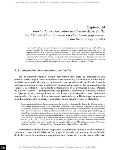 Jos Manuel Rodr Guez Pardo El Alma De Los Brutos En El Entorno