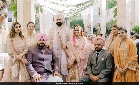 Navjot Singh Sidhus Son Gets Married Congress Leader Shares Pics