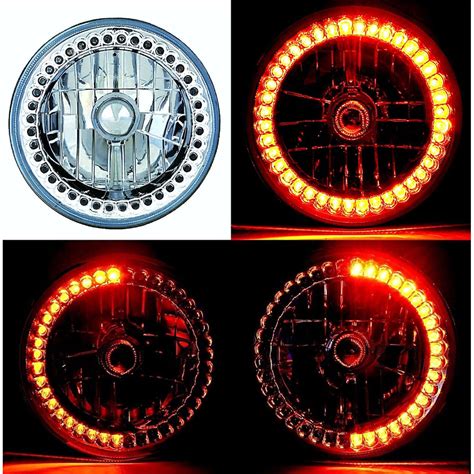 Hid Amber Led Halo Ring Angel Eye Headlight K K Light Lamp Bulb