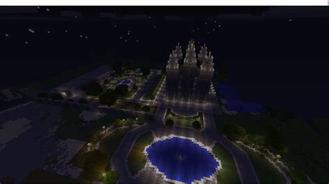 Salt Lake City Temple Grounds Minecraft Map