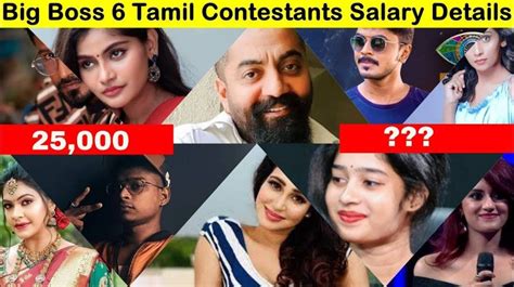 Bigg Boss 6 Tamil Contestants Salary Per Day List is Here