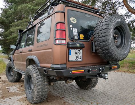 Land Rover Discovery D2 Rear Long Bumper With Led Lights