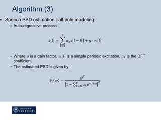 Noise suppression Algorithm | PPT