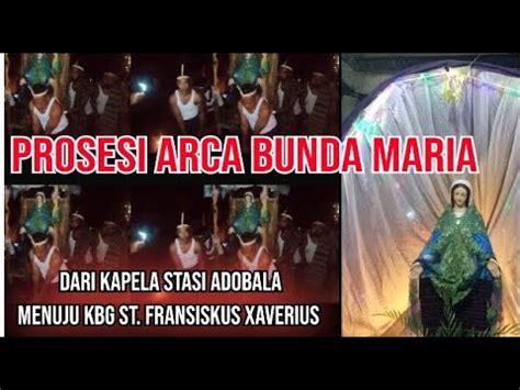 Perarakan Patung Bunda Maria Menuju KBG I St Fransiskus Xaverius