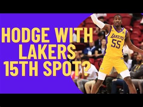 Lakers D Moi Hodge With The 15th Spot YouTube