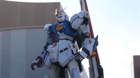 Full Size Nu Gundam Statue Assembled In Fukuoka Siliconera