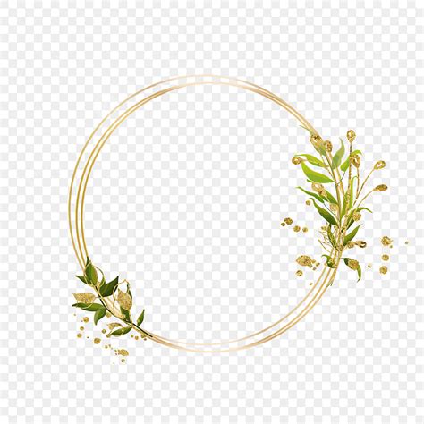 Gold Floral Border Vector Art PNG Floral Gold Frame Border Floral