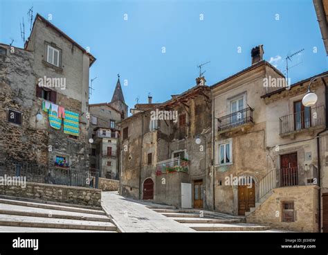 Scanno L Aquila Province Abruzzo Italy Stock Photo Alamy