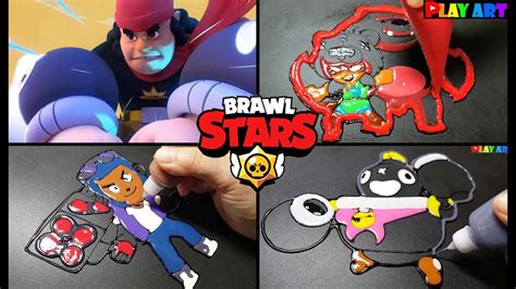 Brawl Stars Animation Pancake Art Nita Brock Tick 브롤스타즈 애니메이션 팬케이크