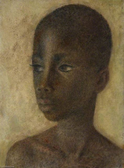 Paintings Reproductions African Head By Dod Procter Inspired By