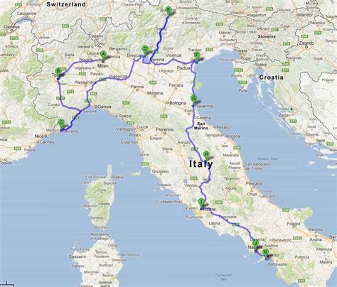 Italy Road Trip Itinerary