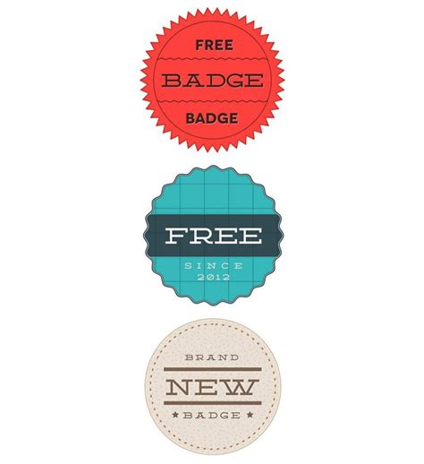 120 Free Badges Vector And Psd Templates Psd Templates