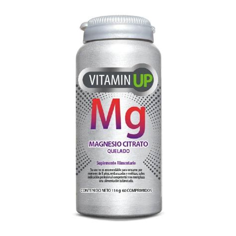 Vitamin Up Citrato De Magnesio Quelado Comprimidos Pro Essential