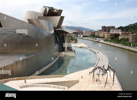 Guggenheim Museum Bilbao From Puente Principes De Espana Puente De