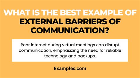 External barriers of Communication: Examples, Types, PDF