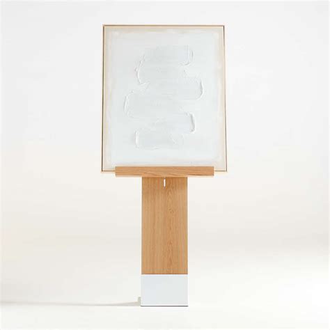 Adjustable White Oak Decorative Display Easel | Crate & Barrel