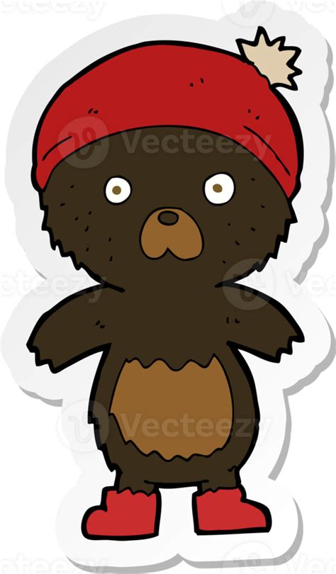 Sticker Of A Cartoon Cute Teddy Bear 44969255 Png