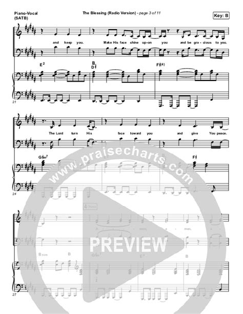 The Blessing Radio Sheet Music Pdf Kari Jobe Cody Carnes