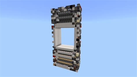 10x10 Piston Door For Minecraft Bedrock 2520blocks Youtube