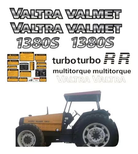 Kit Adesivos Resinados Trator Para Valtra S Turbo Frete Gr Tis