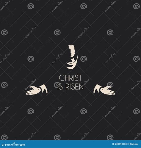 Easter Vector Illustration Resurrected Lord Jesus Christ Stock Vector