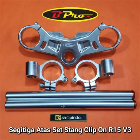 Jual Segitiga Atas Set Stang BPro Yamaha R15 V3 V4 Original B Pro