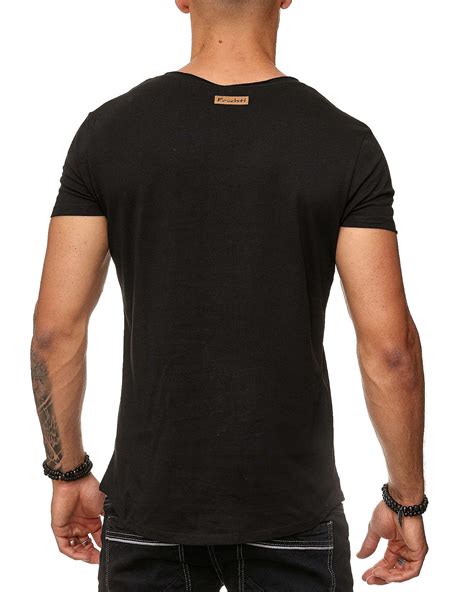 Fr Chtl Herren T Shirt F Tiefer V Ausschnitt Slim Fit Deep V Neck