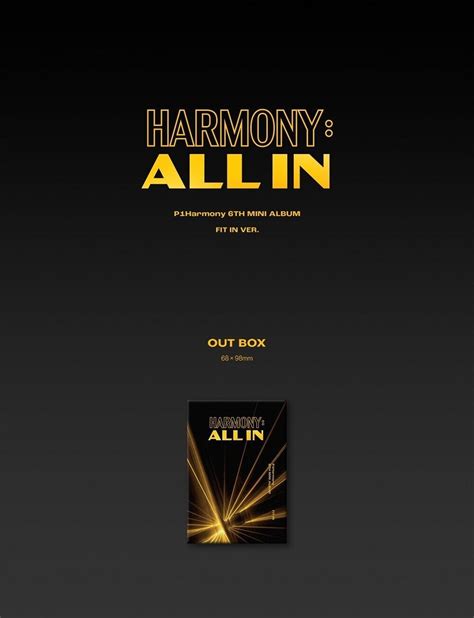 P1harmony 6th Mini Album Harmony All In Fit In Ver Plve Album Ebay