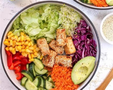 Sesame Crusted Tofu Nourish Bowl Best Cooking Recipes In The World