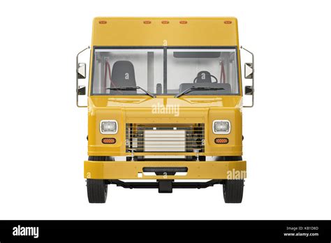 Food Truck Front View Stock Photo Alamy