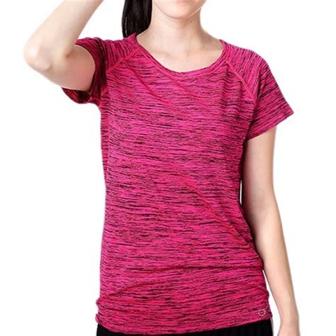 Fitness Breathable Sweat Absorbing Women T Shirt Sport Tops Quick Dry