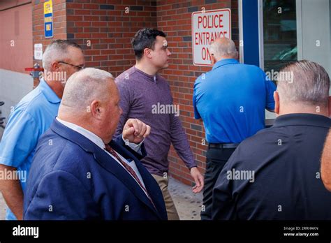 Philadelphia Police Officer Mark Dial Center Enters The 1st District