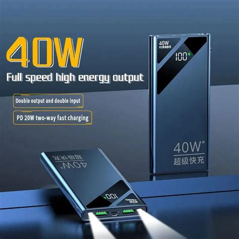 Banks Pd W Twoway Charging Fast Power Bank Portable Mah Display