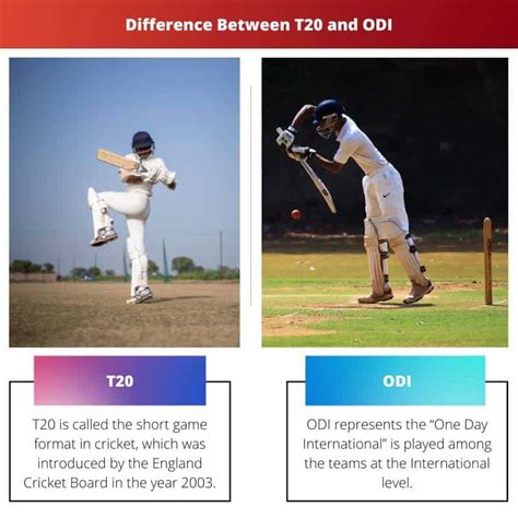 T20 Vs Odi Difference And Comparison