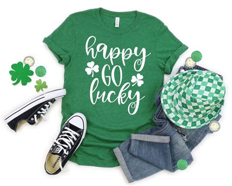 Happy Go Lucky Svg St Patricks Day Svg Irish Svg Etsy