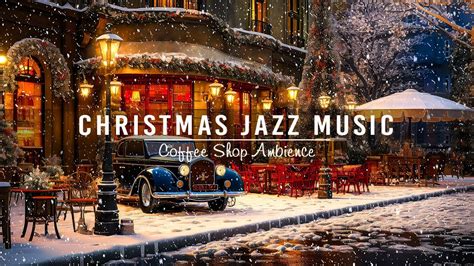 Christmas Happy Jazz Music With Snow Falling At Night Christmas