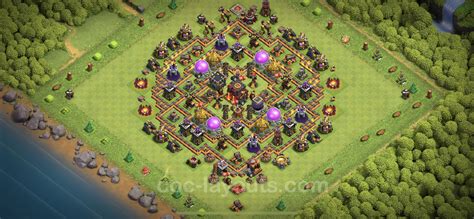 Farming Base Th10 With Link Anti Everything Hybrid Clash Of Clans Town Hall Level 10 Base