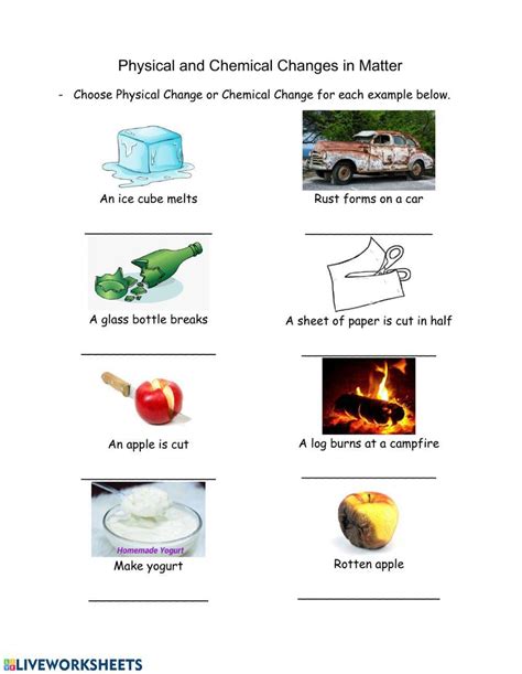 Phase Change In Matter Worksheet Interactive Worksheet Edform