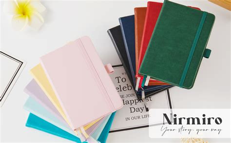 NIRMIRO 3 Pack A6 Pocket Notebook Notepad Mini Small Leather Journal