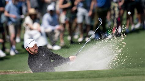 Patrick Cantlay Of The United States Plays A Stroke From A Bunker On