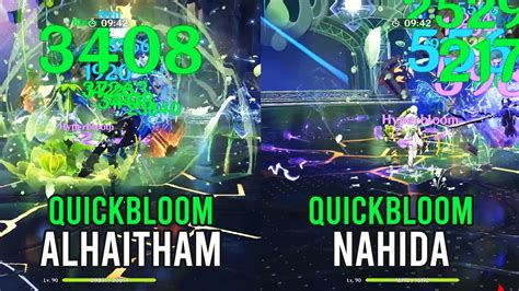 C0 Alhaitham Quickbloom Vs C0 Nahida Quickbloom Spiral Abyss 3 3 3 4