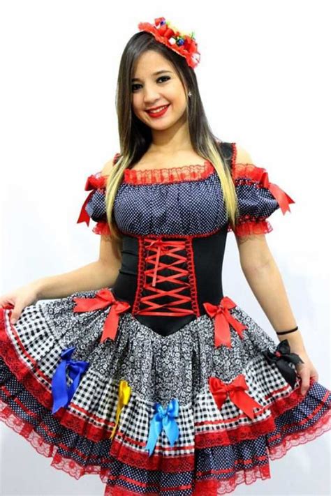 8 Ideias De Vestidos Caipiras Para Festa Junina 2018 Vestido Festa