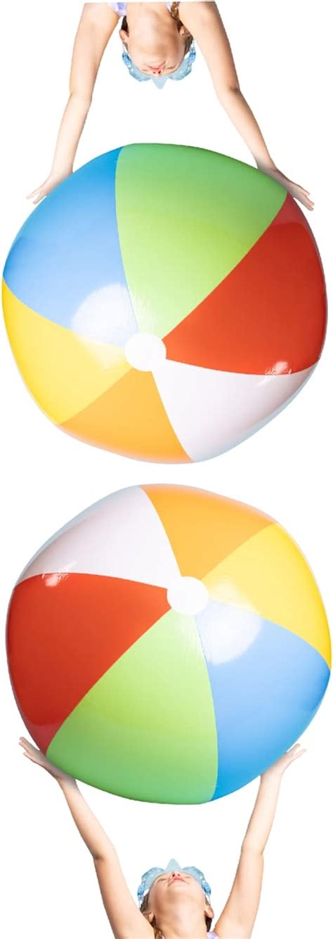 Top Race Giant Inflatable Beach Balls 42 Inch Large Pool Ball Beach Summer Parties