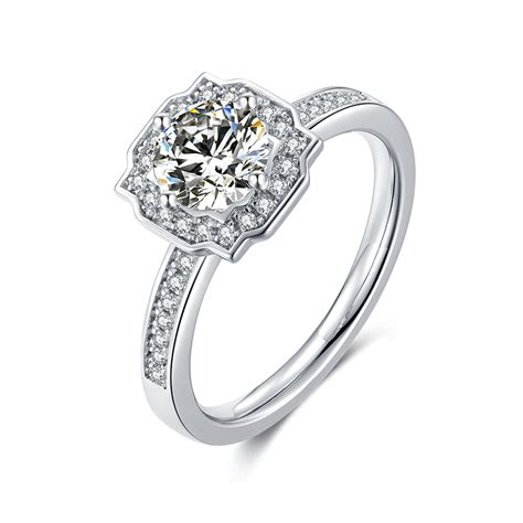 Moissanite Halo Infinity Ring – Brillheir