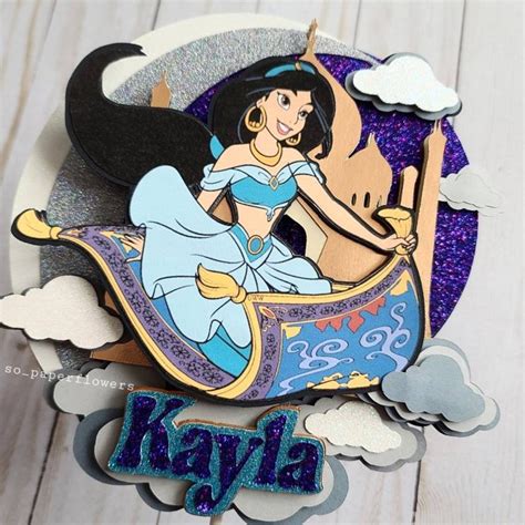 Jasmine Cake Topper Aladdin S Princess Jasmine Jasmine Etsy