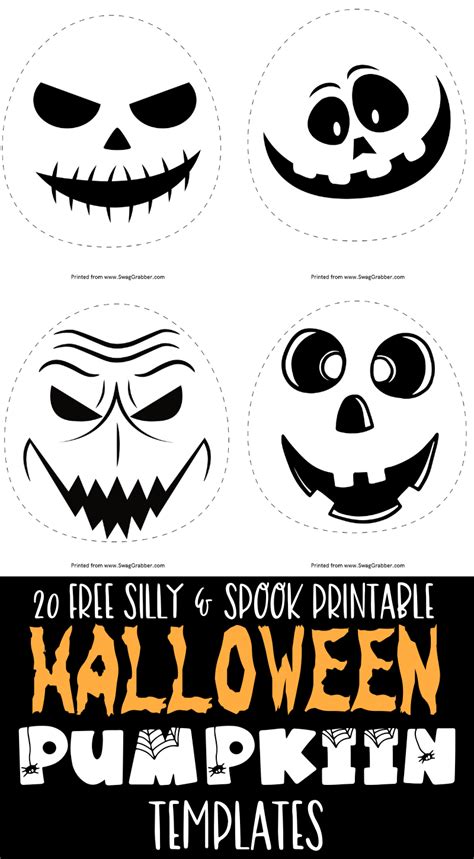 Free Printable Halloween Pumpkin Stencil Templates Printable Pumpkin Stencils Halloween