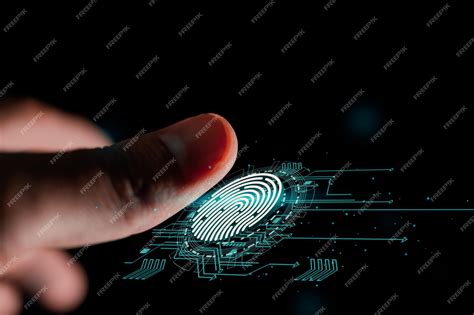 Technologie De Sécurité Future Le Scan Dempreintes Digitales Fournit