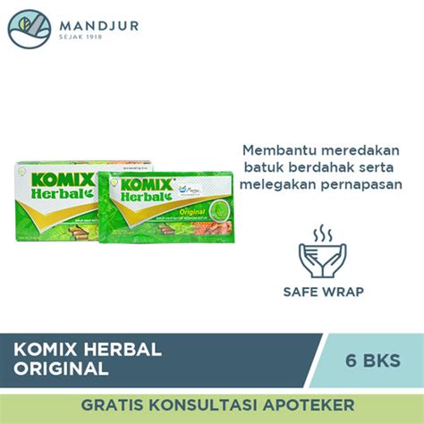 Jual Komix Herbal Original Dus Isi Sachet Sirup Obat Batuk Berdahak