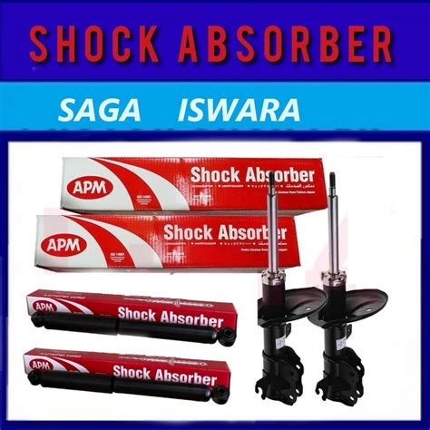 Saga Iswara Apm Shock Absorber Depan Front Oil Bekalang Rear Gas